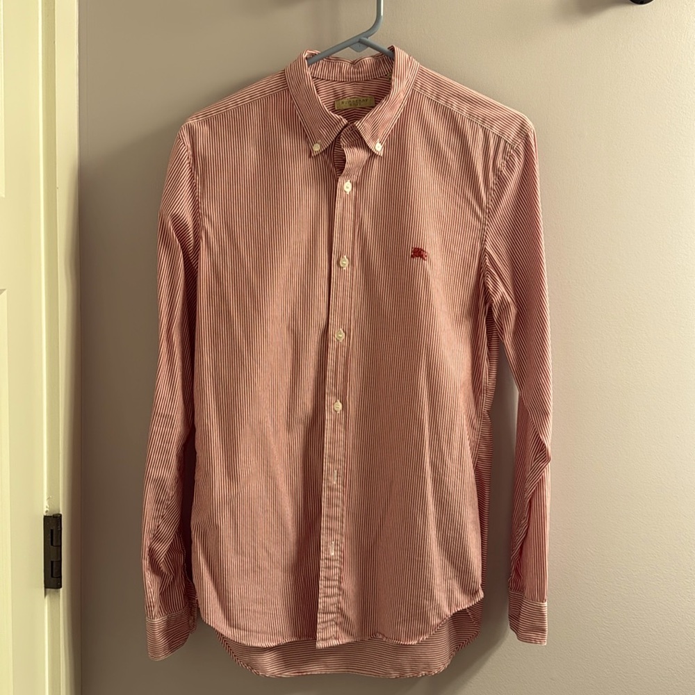 Long sleeved Burberry button down shirt